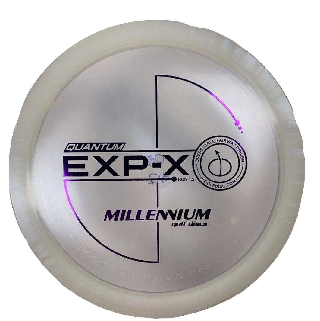 Millennium Golf Discs EXP-X | Quantum | Clear/Purple 160-162g Disc Golf