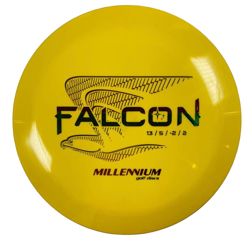 Millennium Golf Discs Falcon | Standard | Yellow/Rasta 170g Disc Golf