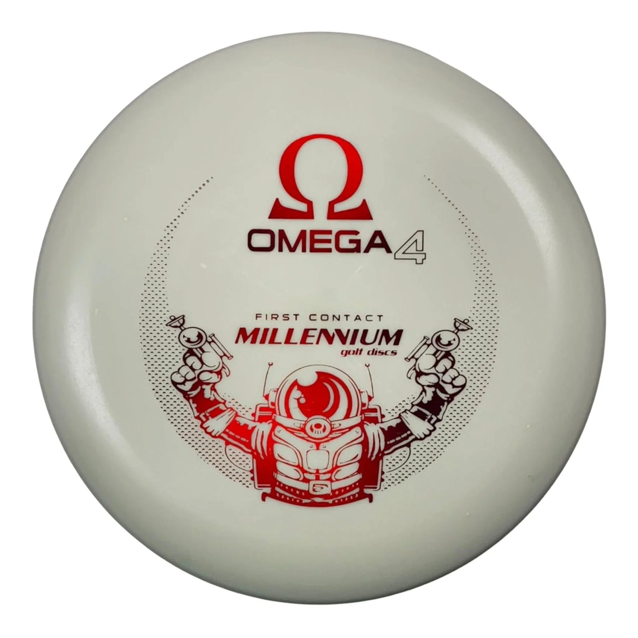 Millennium Golf Discs Omega 4 | DT Lunar | White/Red 172g (First Run) Disc Golf