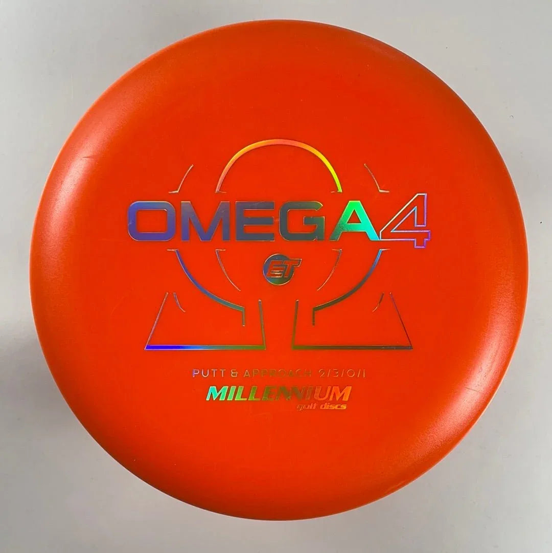Millennium Golf Discs Omega 4 | ET Firm | Orange/Holo 167 - 171g Disc Golf