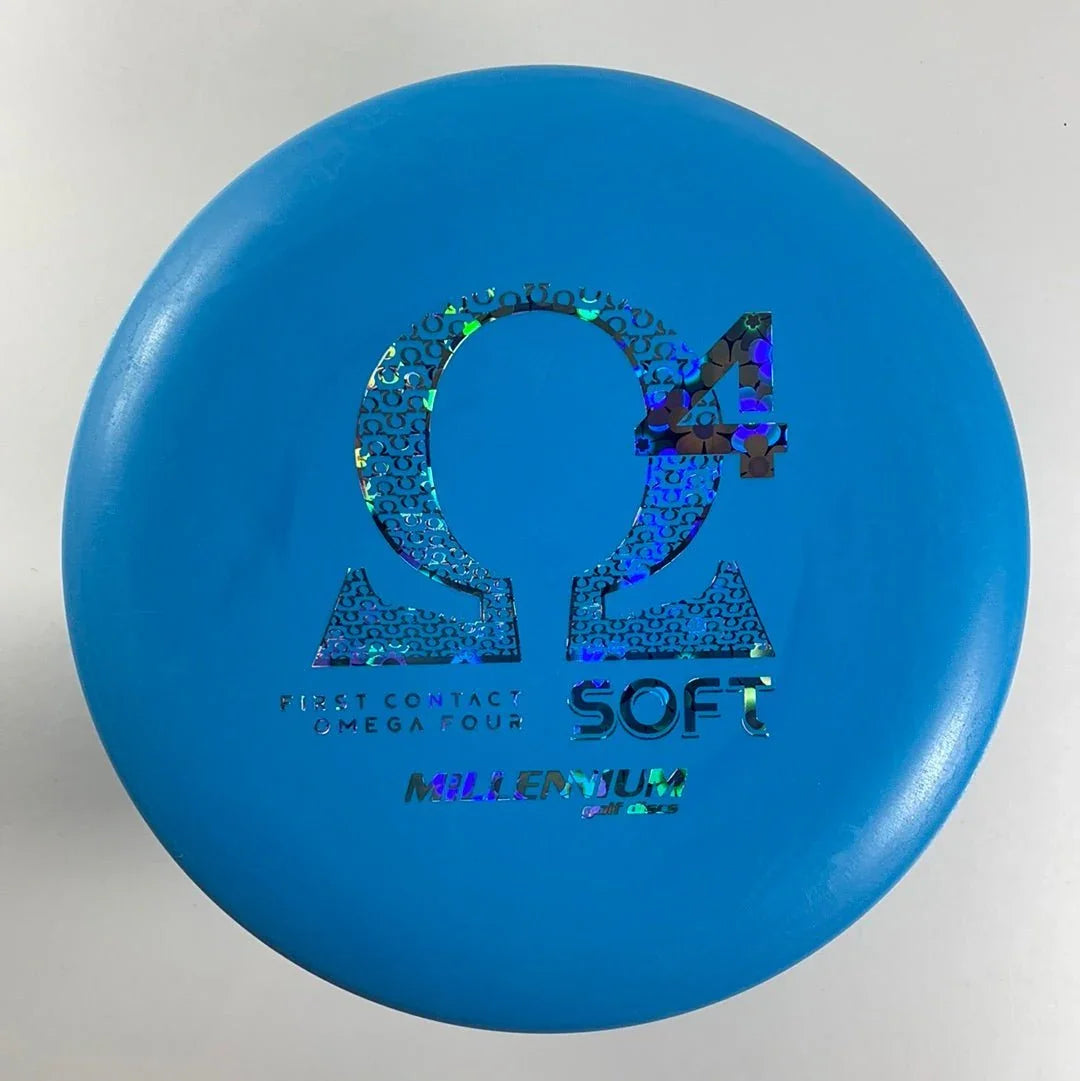 Millennium Golf Discs Omega 4 | Soft | Blue/Holo 167g (First Run) Disc Golf