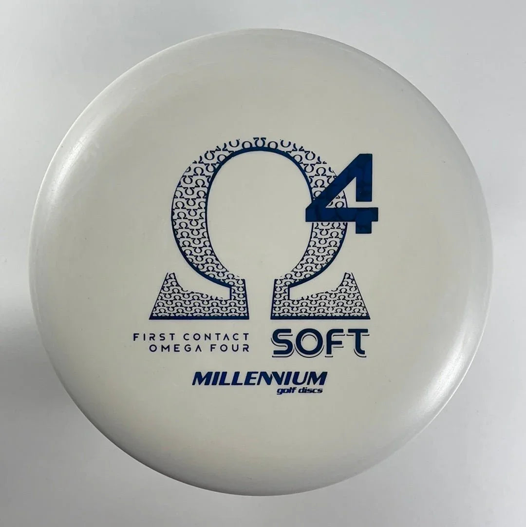 Millennium Golf Discs Omega 4 | Soft | White/Blue 167 - 170g (First Run) Disc Golf