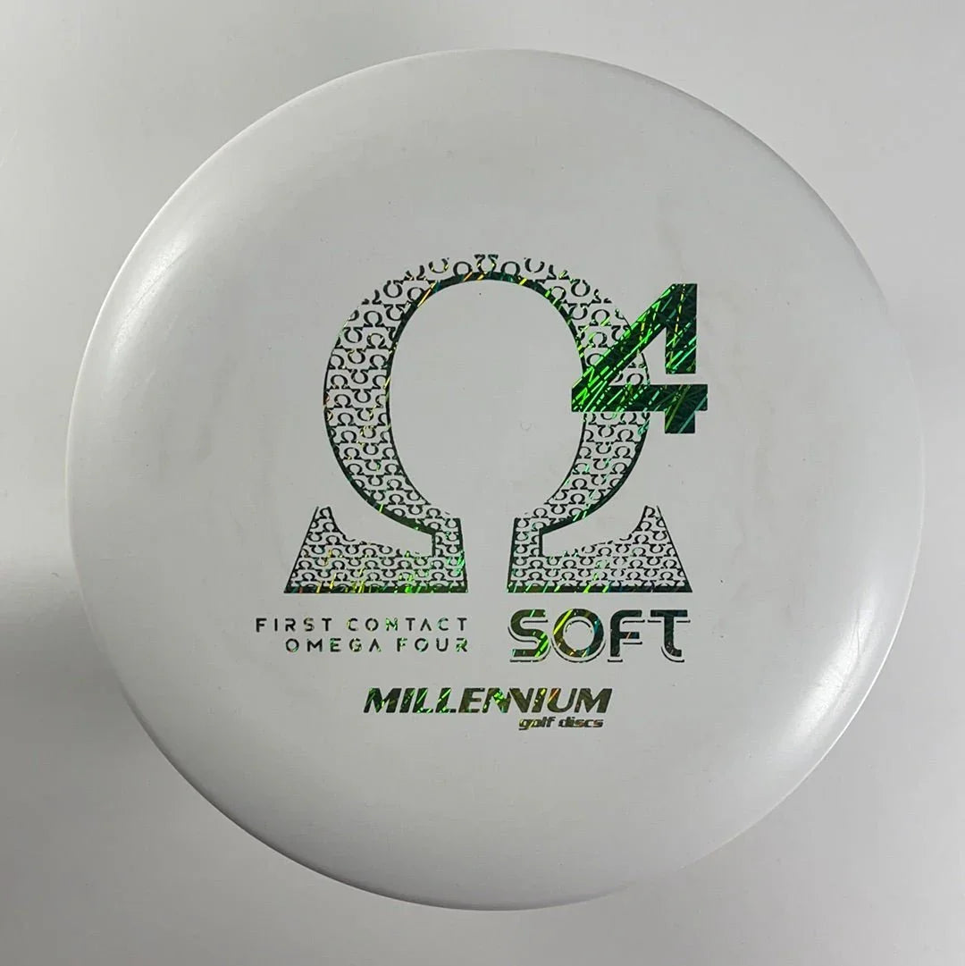 Millennium Golf Discs Omega 4 | Soft | White/Green 175g (First Run) Disc Golf