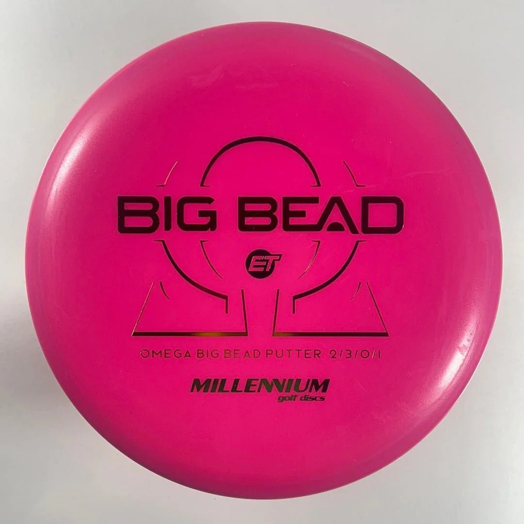 Millennium Golf Discs Omega Big Bead | ET | Pink/Rasta 167g Disc Golf