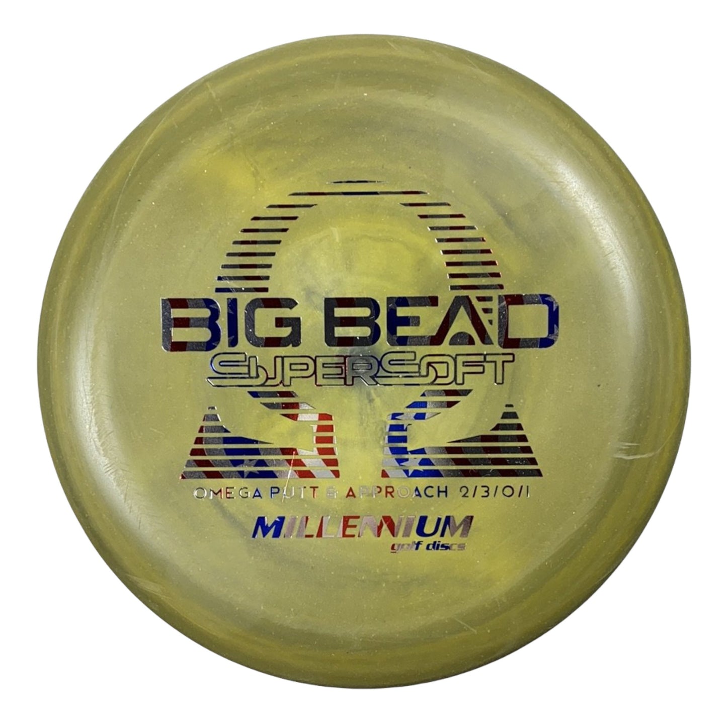 Millennium Golf Discs Omega Big Bead | Supersoft | Green/USA 170g Disc Golf