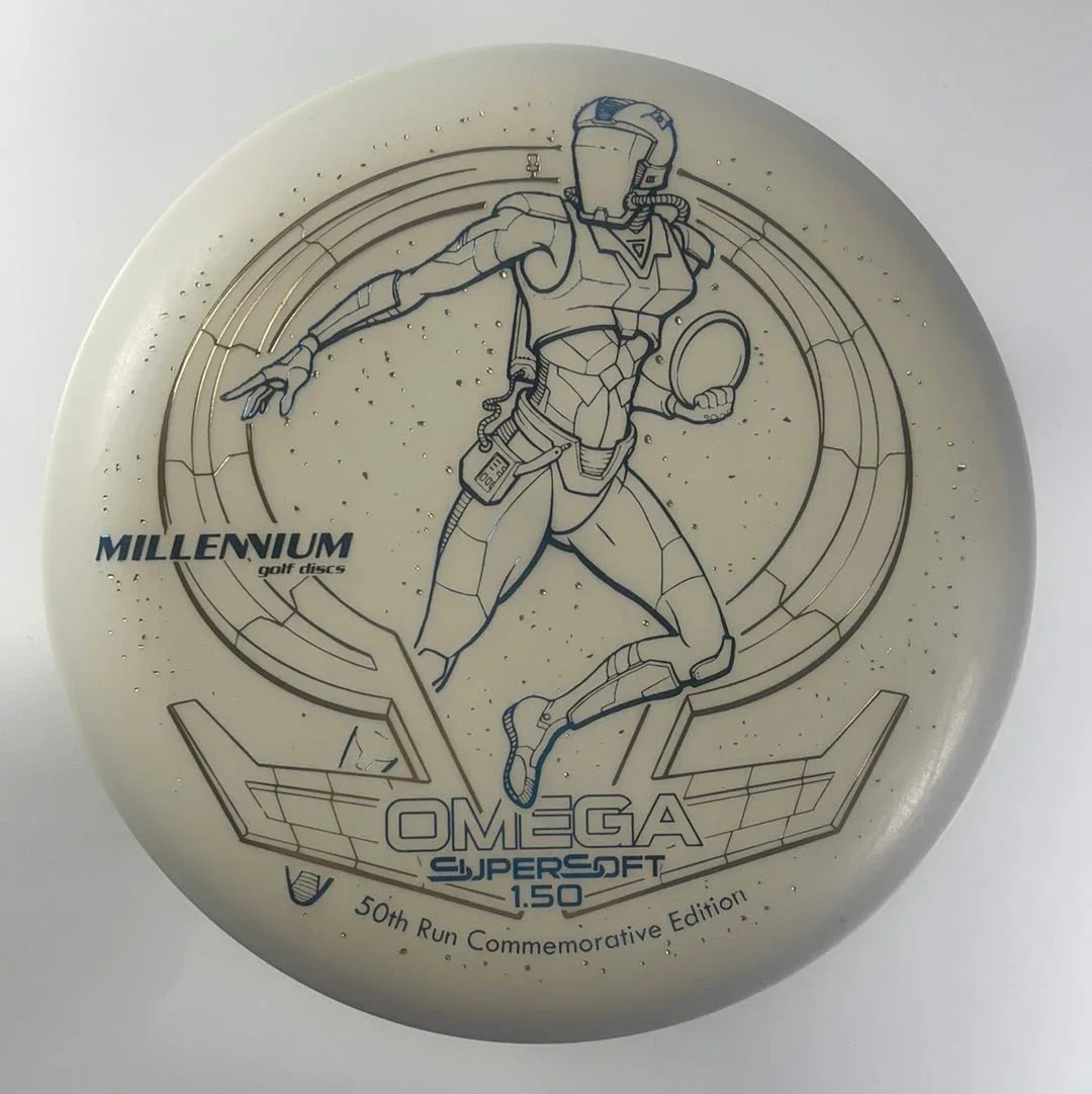 Millennium Golf Discs Omega | SuperSoft | White/Blue 167 - 171g Disc Golf