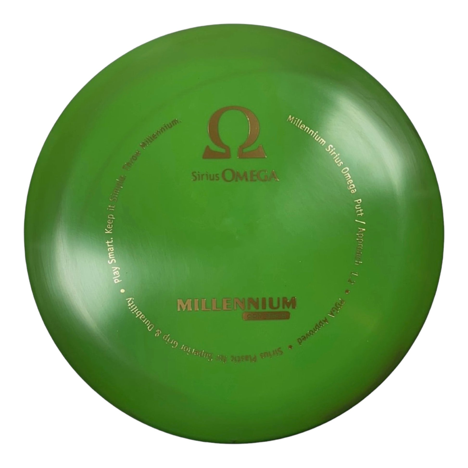 Millennium Golf Discs Omega | Sirius | Green/Gold 168g Disc Golf