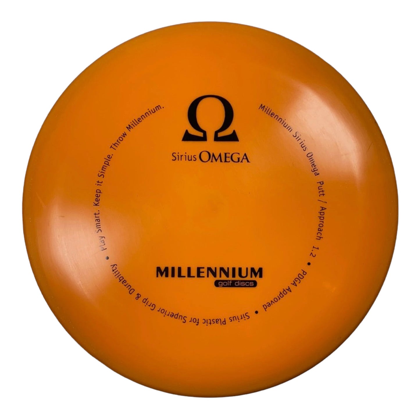 Millennium Golf Discs Omega | Sirius | Orange/Black 162g Disc Golf