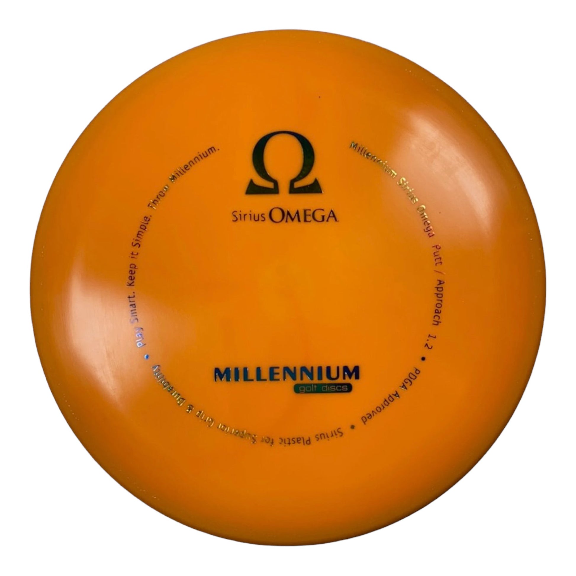 Millennium Golf Discs Omega | Sirius | Orange/Rainbow 162g Disc Golf