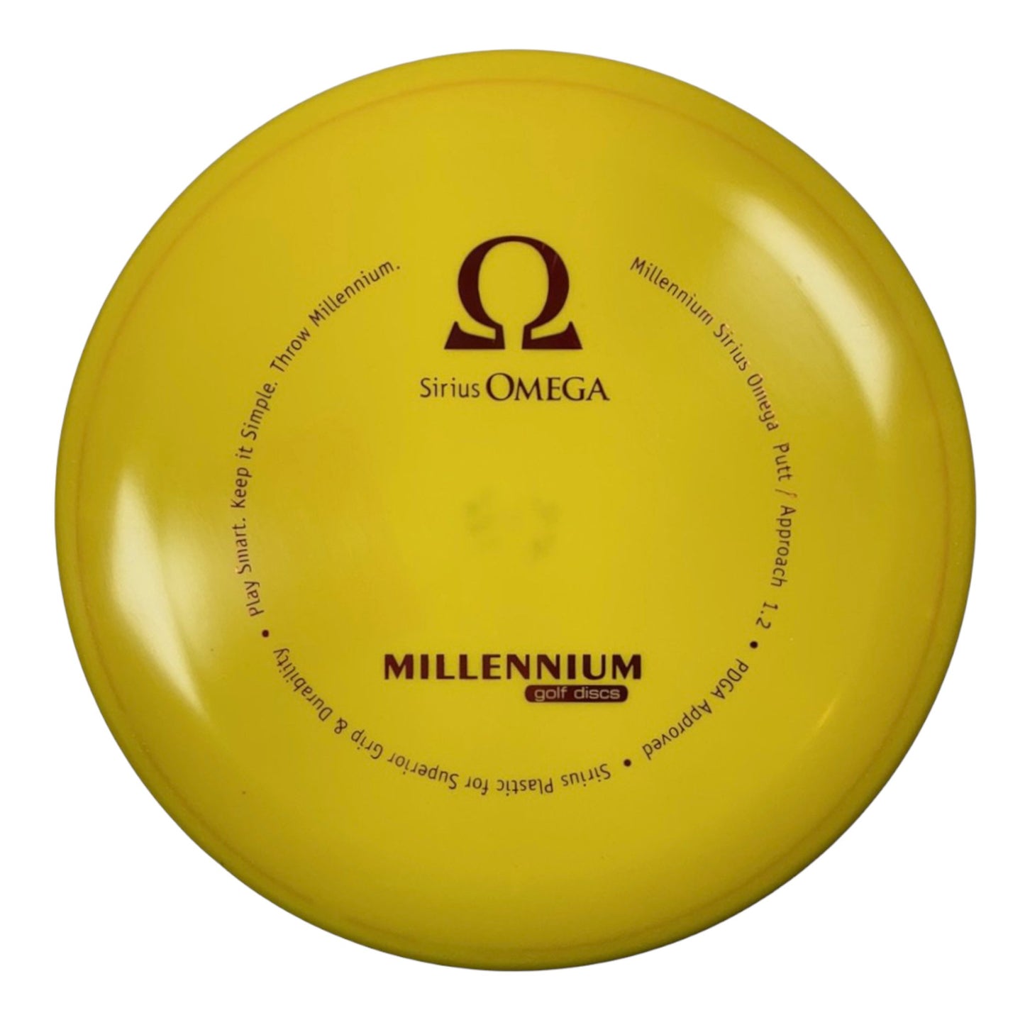 Millennium Golf Discs Omega | Sirius | Yellow/Red 166g Disc Golf