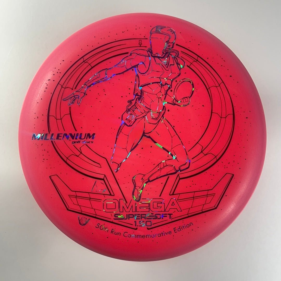 Millennium Golf Discs Omega | SuperSoft | Pink/Blue 175g Disc Golf