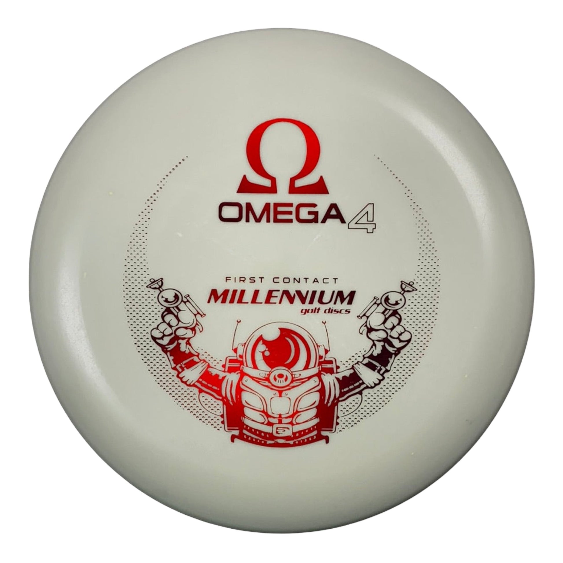 Millennium Golf Discs Omega4 | DT Lunar | White/Red 172g Disc Golf