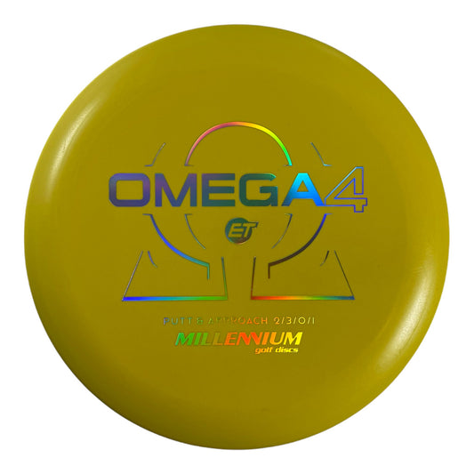 Millennium Golf Discs Omega4 | ET Firm | Yellow/Holo 171-172g Disc Golf