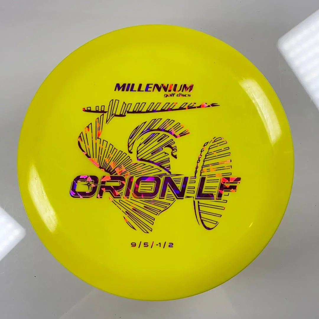 Millennium Golf Discs Orion LF | Standard | Yellow/Pink 170 - 175g Disc Golf