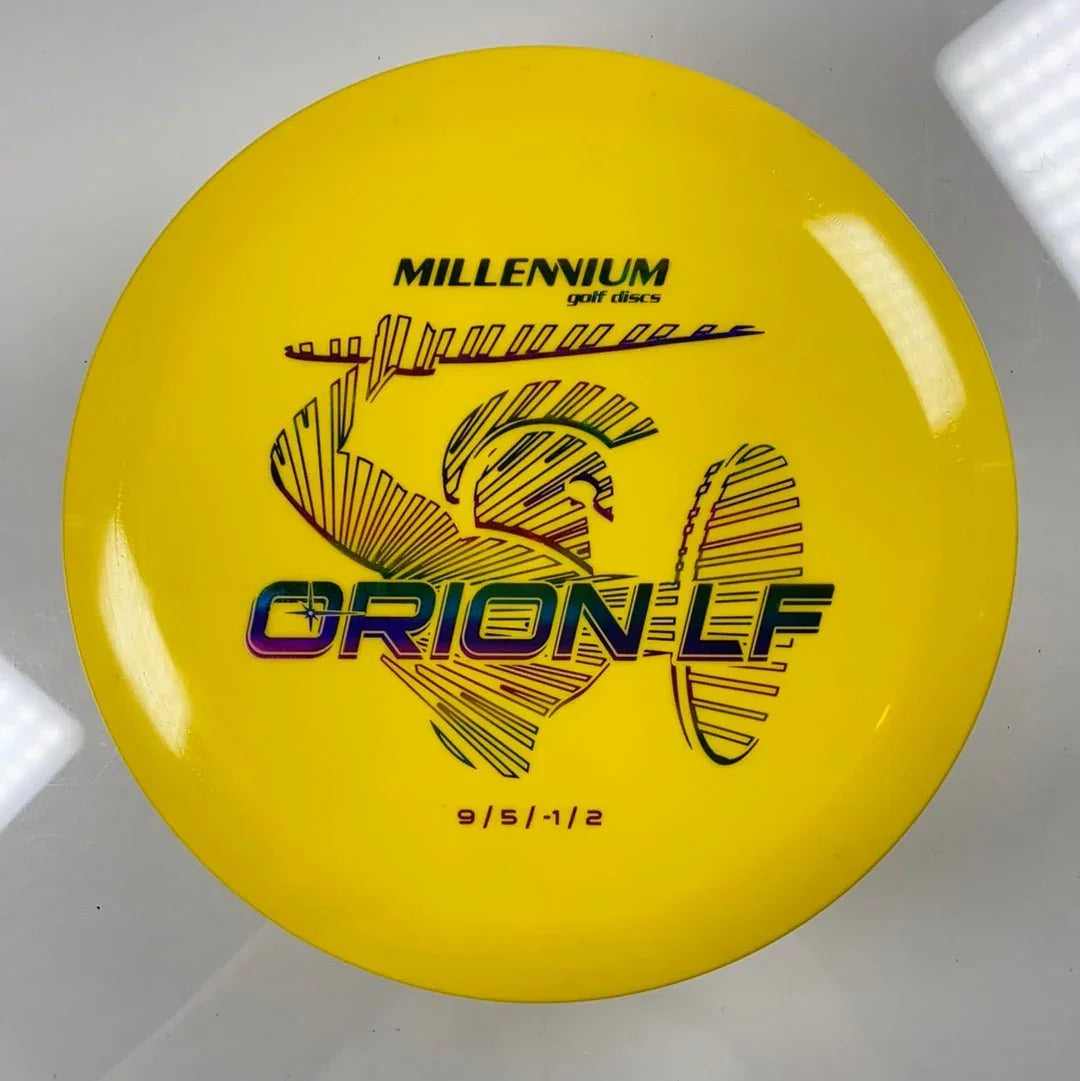 Millennium Golf Discs Orion LF | Standard | Yellow/Rainbow 171 - 175g Disc Golf