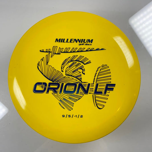 Millennium Golf Discs Orion LF | Standard | Yellow/Blue 170-172g Disc Golf