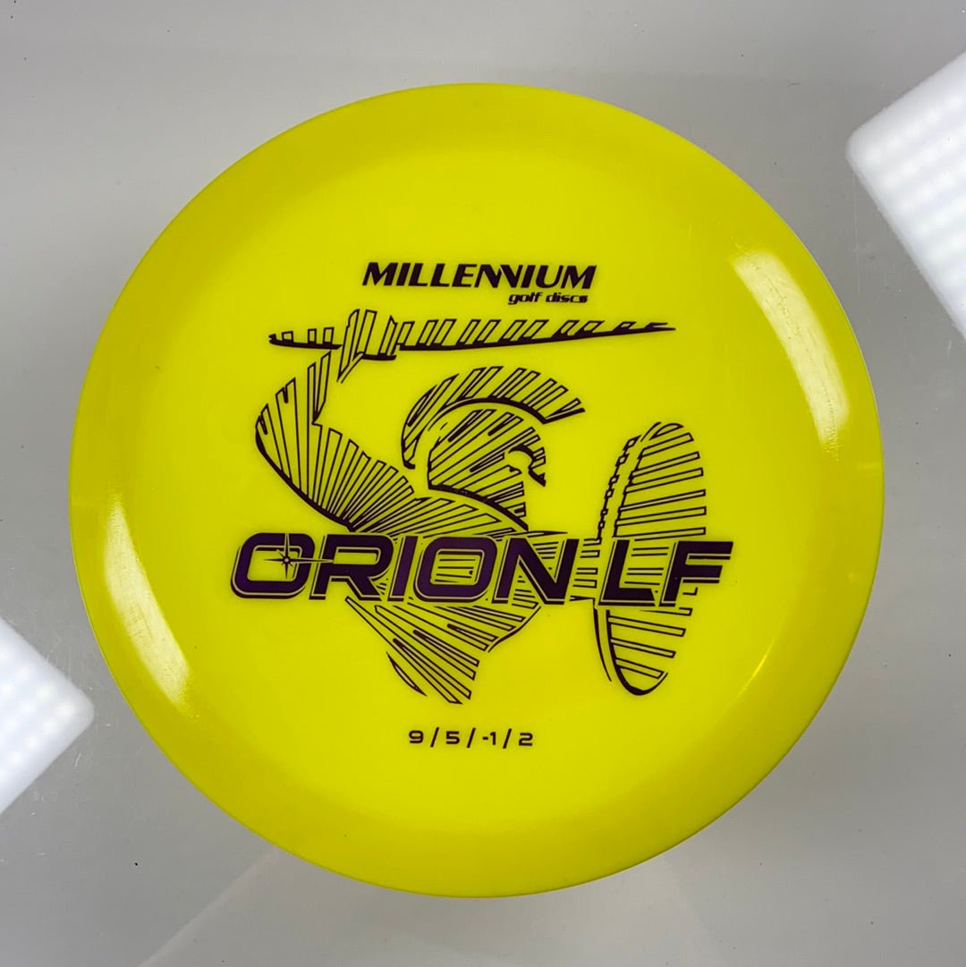 Millennium Golf Discs Orion LF | Standard | Yellow/Purple 171g Disc Golf