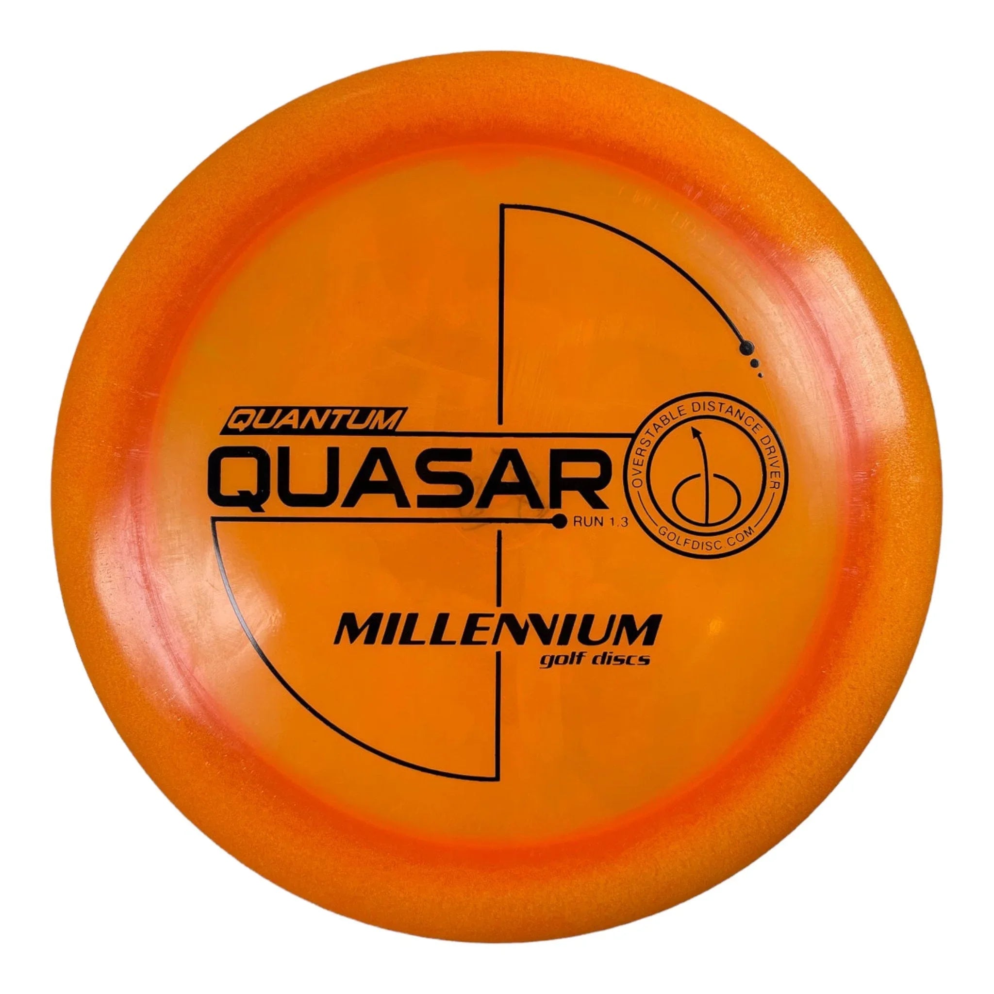 Millennium Golf Discs Quasar | Quantum | Orange/Black 162 - 175g Disc Golf