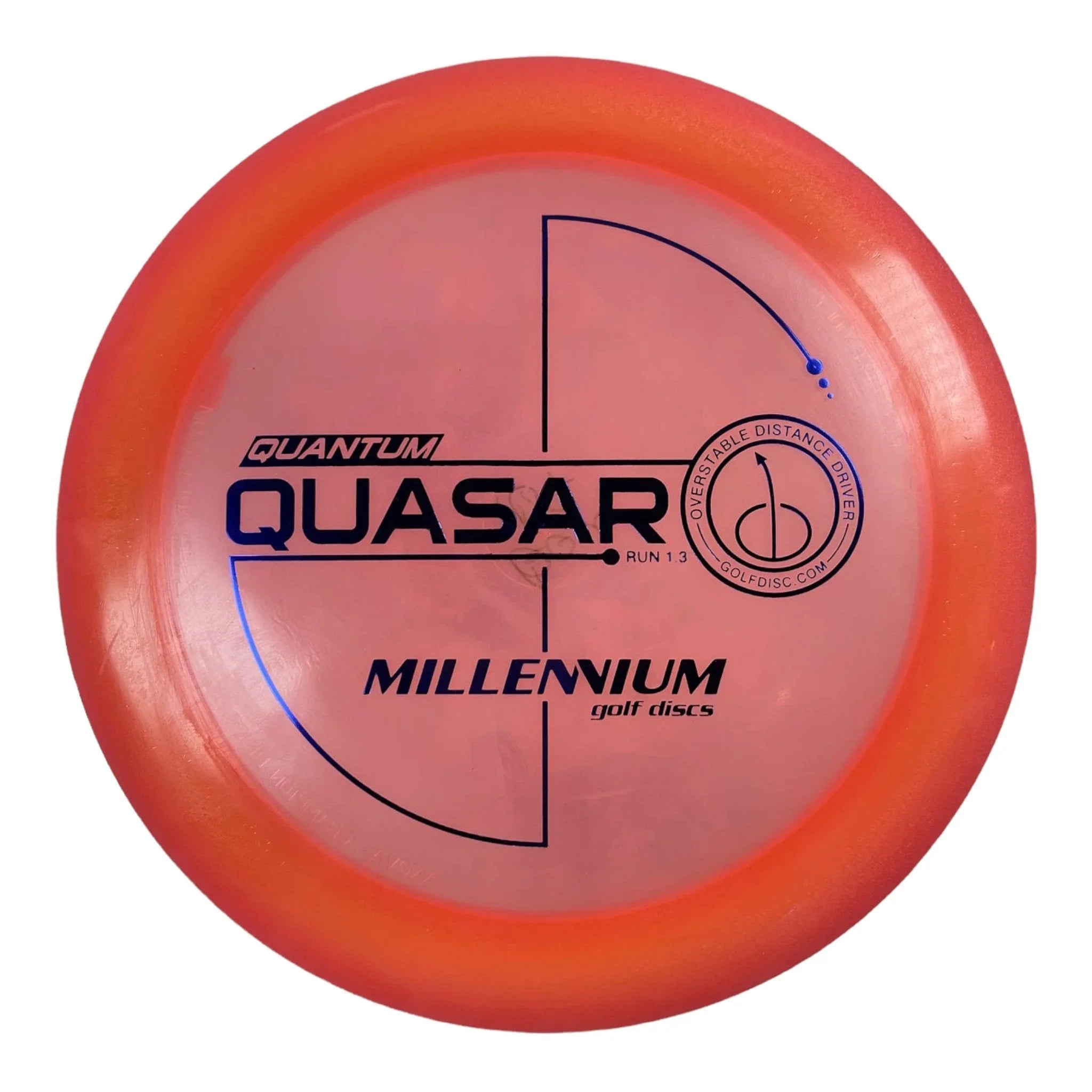Millennium Golf Discs Quasar | Quantum | Peach/Blue Disc Golf