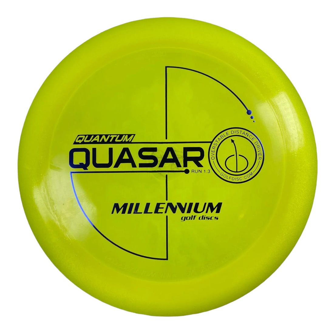 Millennium Golf Discs Quasar | Quantum | Yellow/Blue 163g Disc Golf