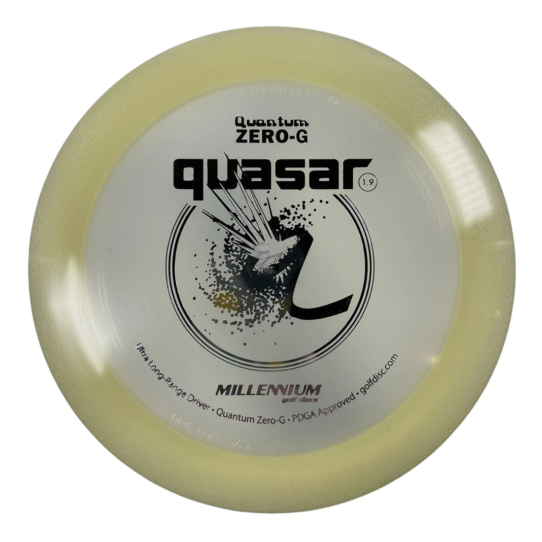 Millennium Golf Discs Quasar | Quantum Zero - G | White/Silver 155 - 164g Disc Golf