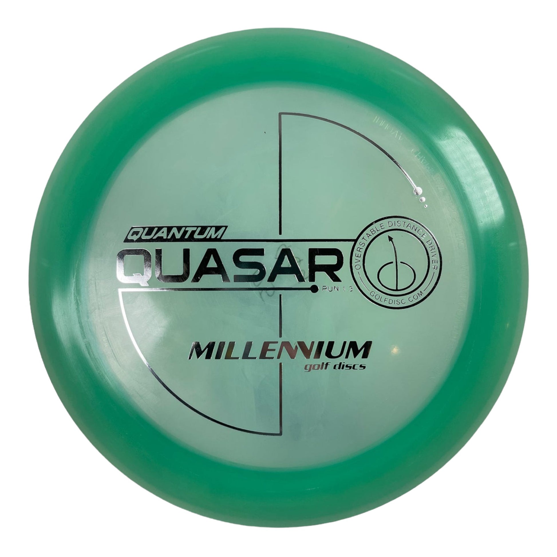 Millennium Golf Discs Quasar | Quantum | Aqua/Silver 175g Disc Golf