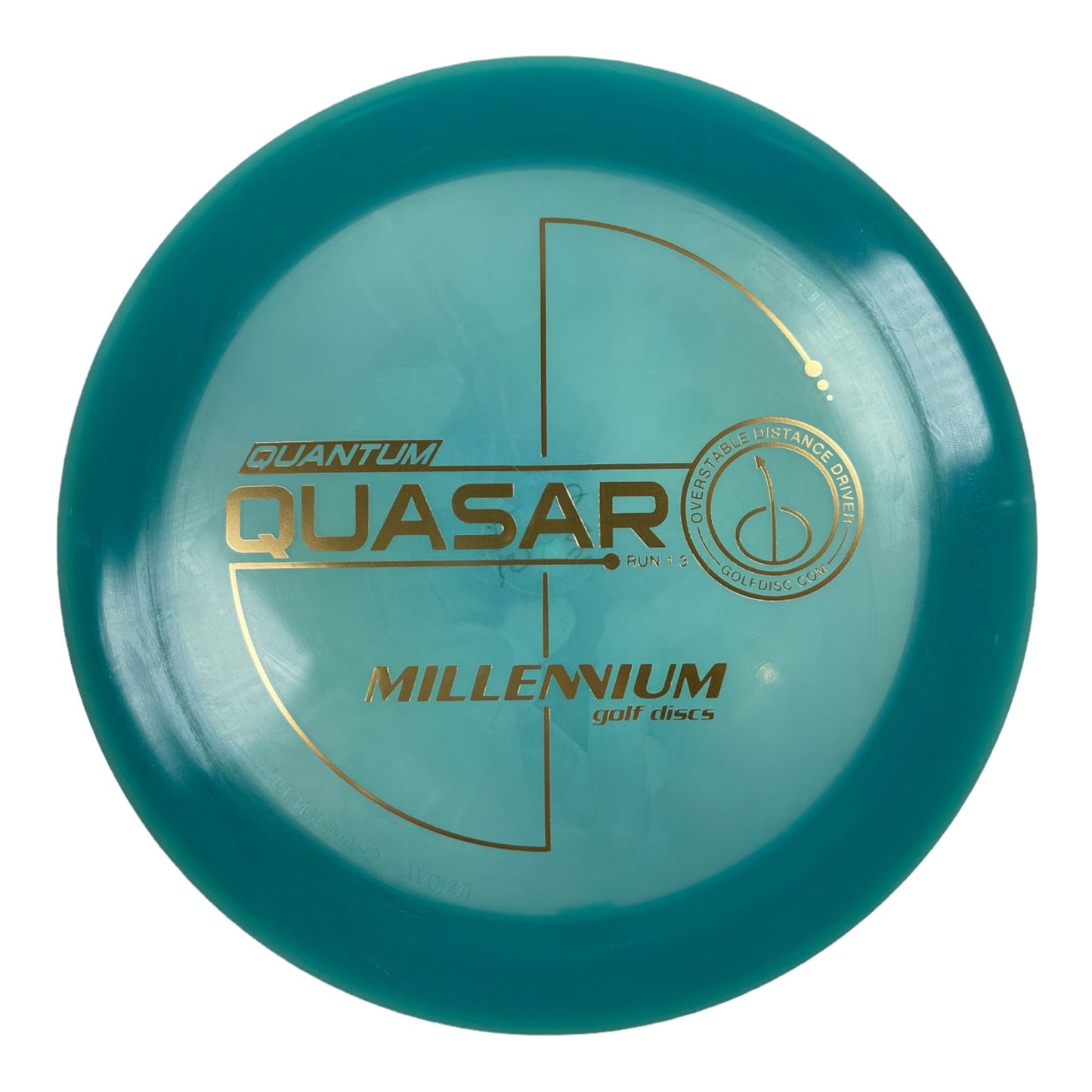 Millennium Golf Discs Quasar | Quantum | Blue/Gold 175g Disc Golf