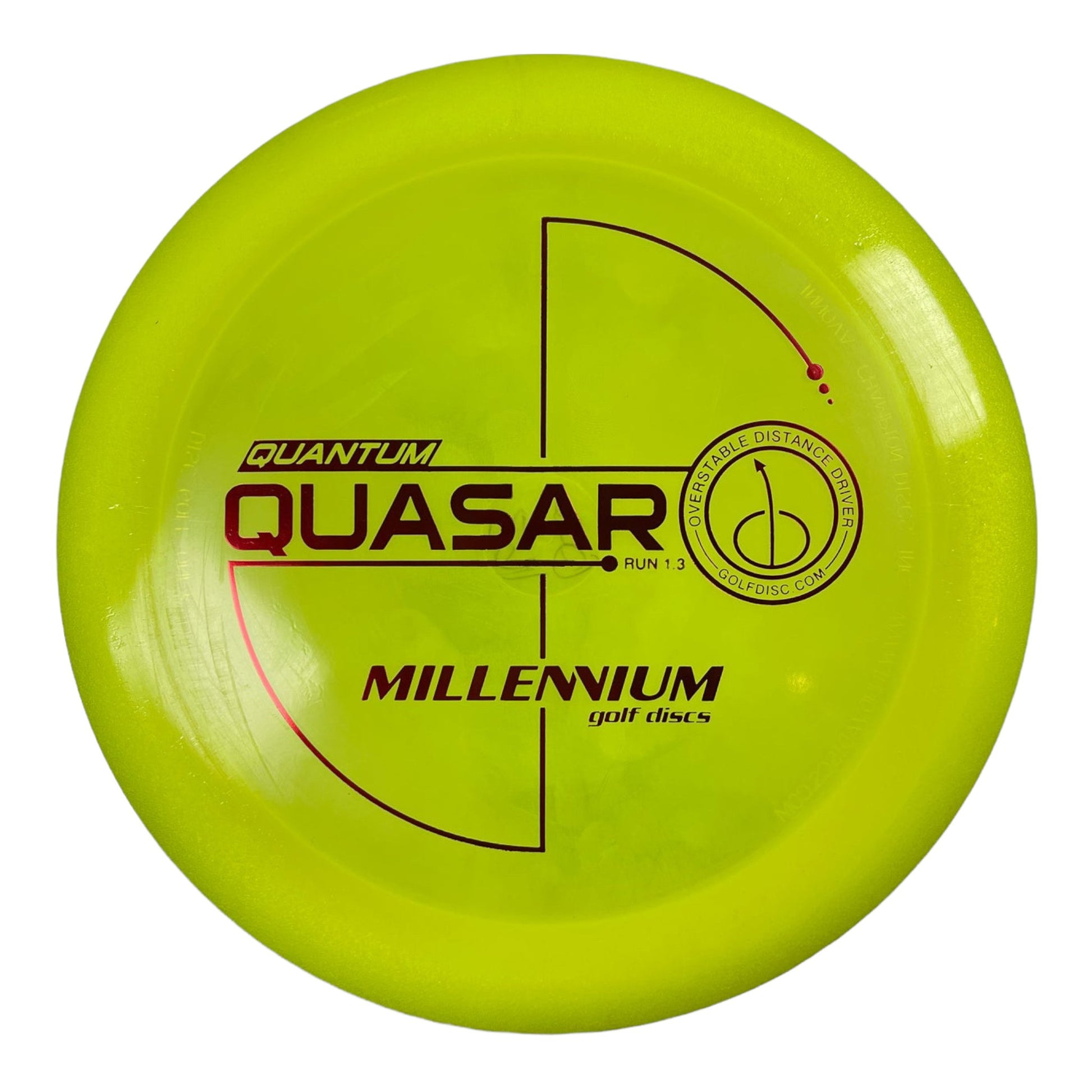 Millennium Golf Discs Quasar | Quantum | Yellow/Red 163g Disc Golf