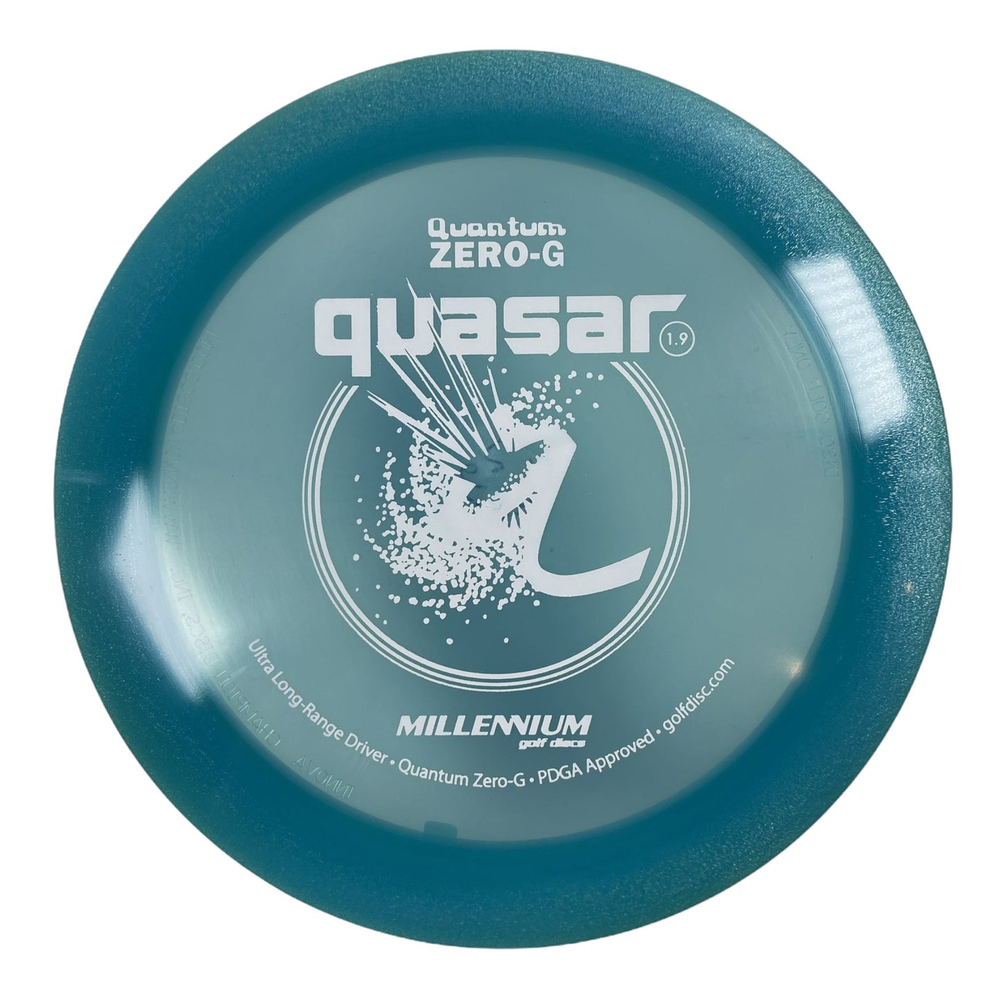 Millennium Golf Discs Quasar | Quantum Zero-G | Blue/White 162g Disc Golf