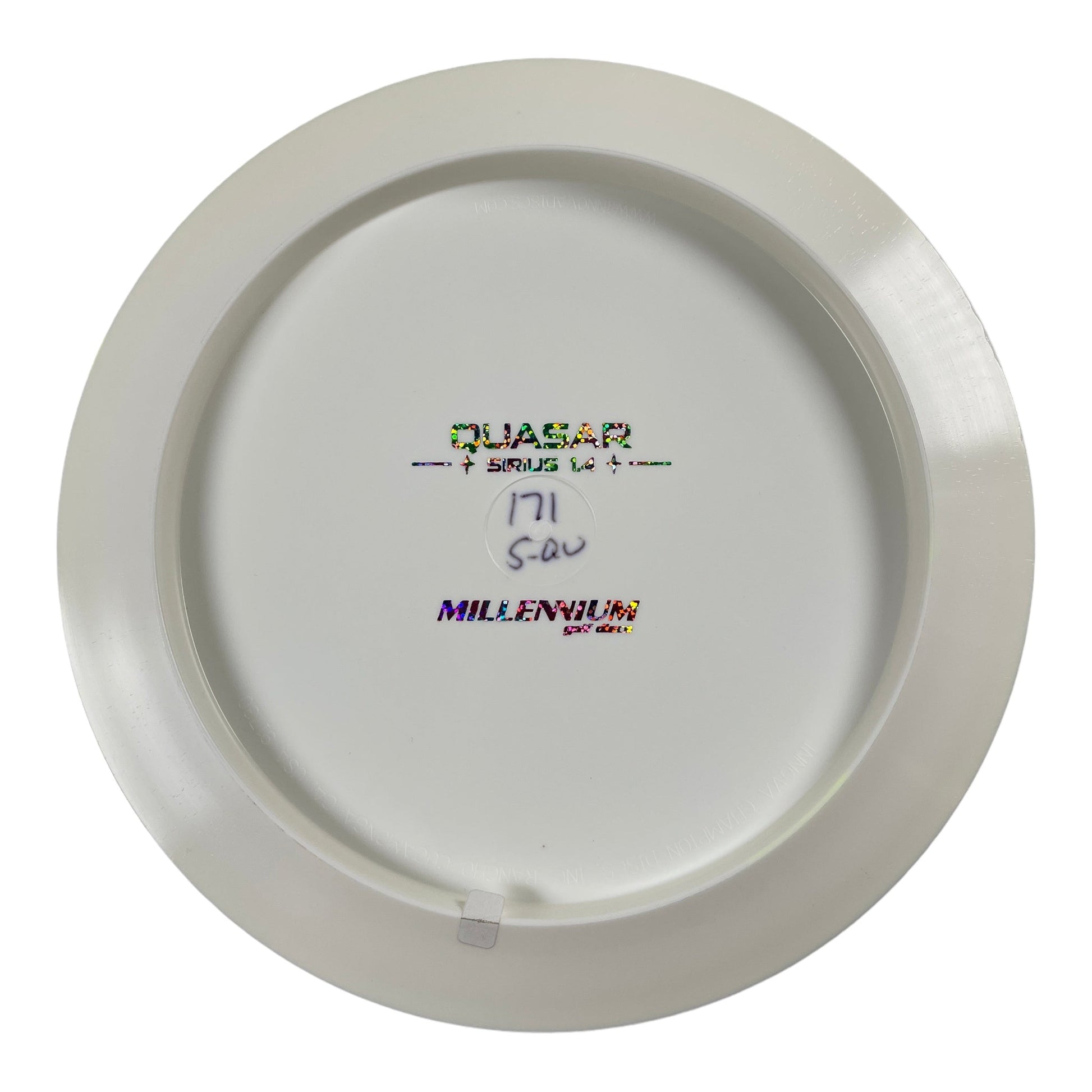 Millennium Golf Discs Quasar | Sirius | White/Rainbow Disc Golf