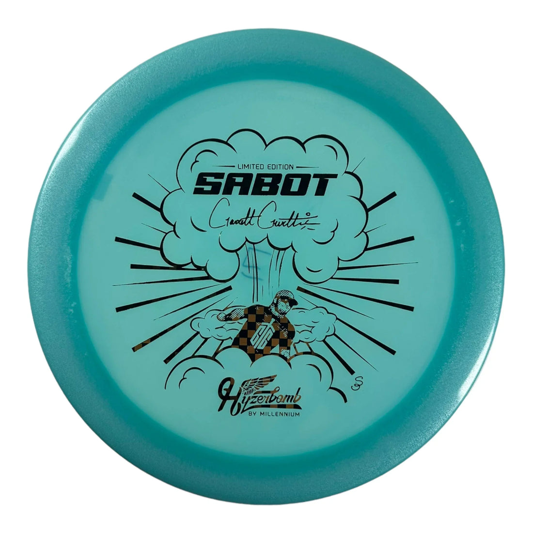 Millennium Golf Discs Sabot | Recon Color Glow | Blue/Checkers 171g (Garrett Gurthie) Disc Golf