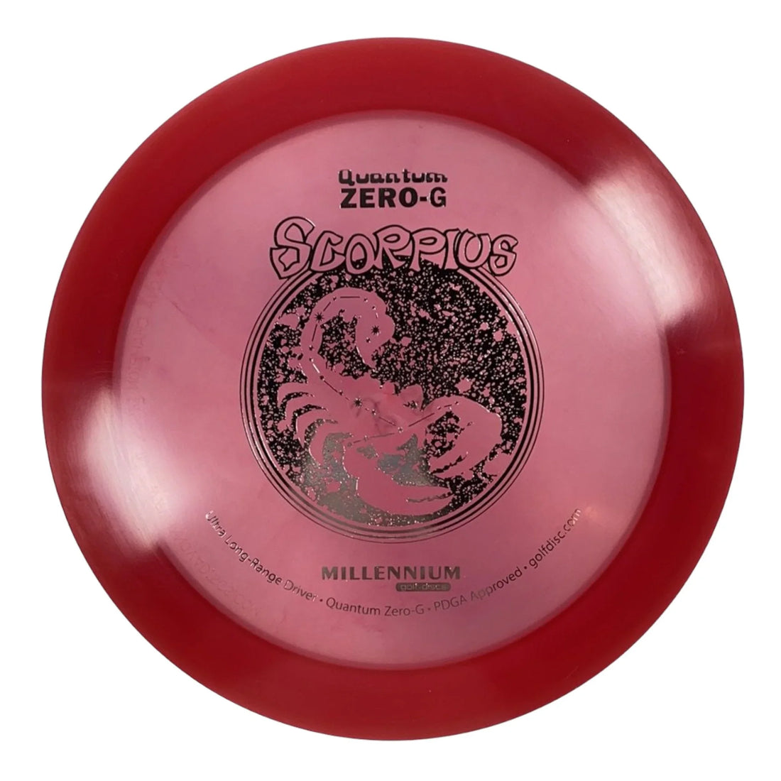 Millennium Golf Discs Scorpius | Quantum Zero - G | Red/Silver 163 - 165g Disc Golf