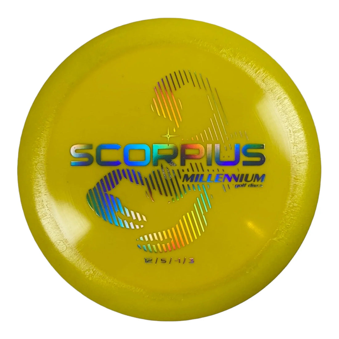Millennium Golf Discs Scorpius | Standard | Yellow/Holo 160 - 172g Disc Golf