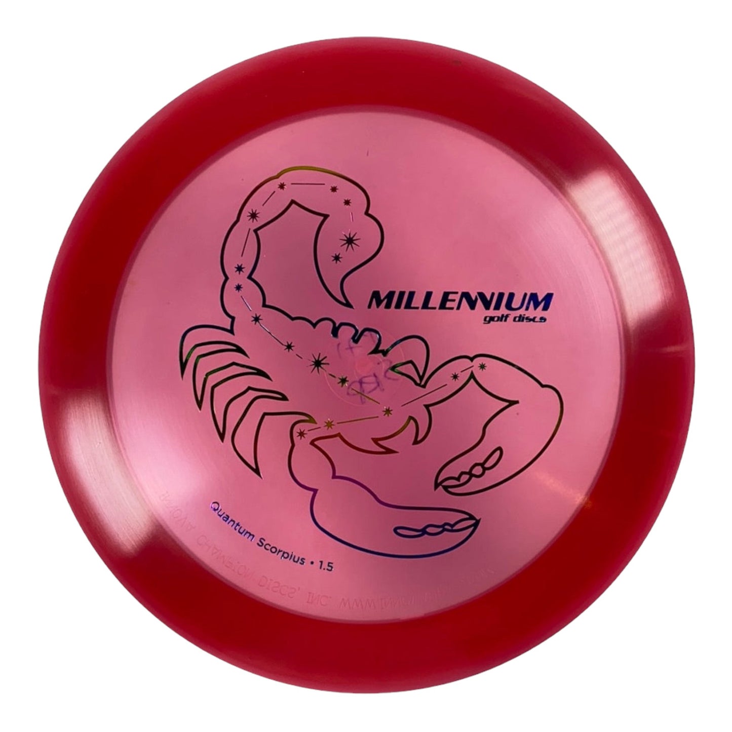 Millennium Golf Discs Scorpius | Quantum | Red/Rainbow 171g Disc Golf