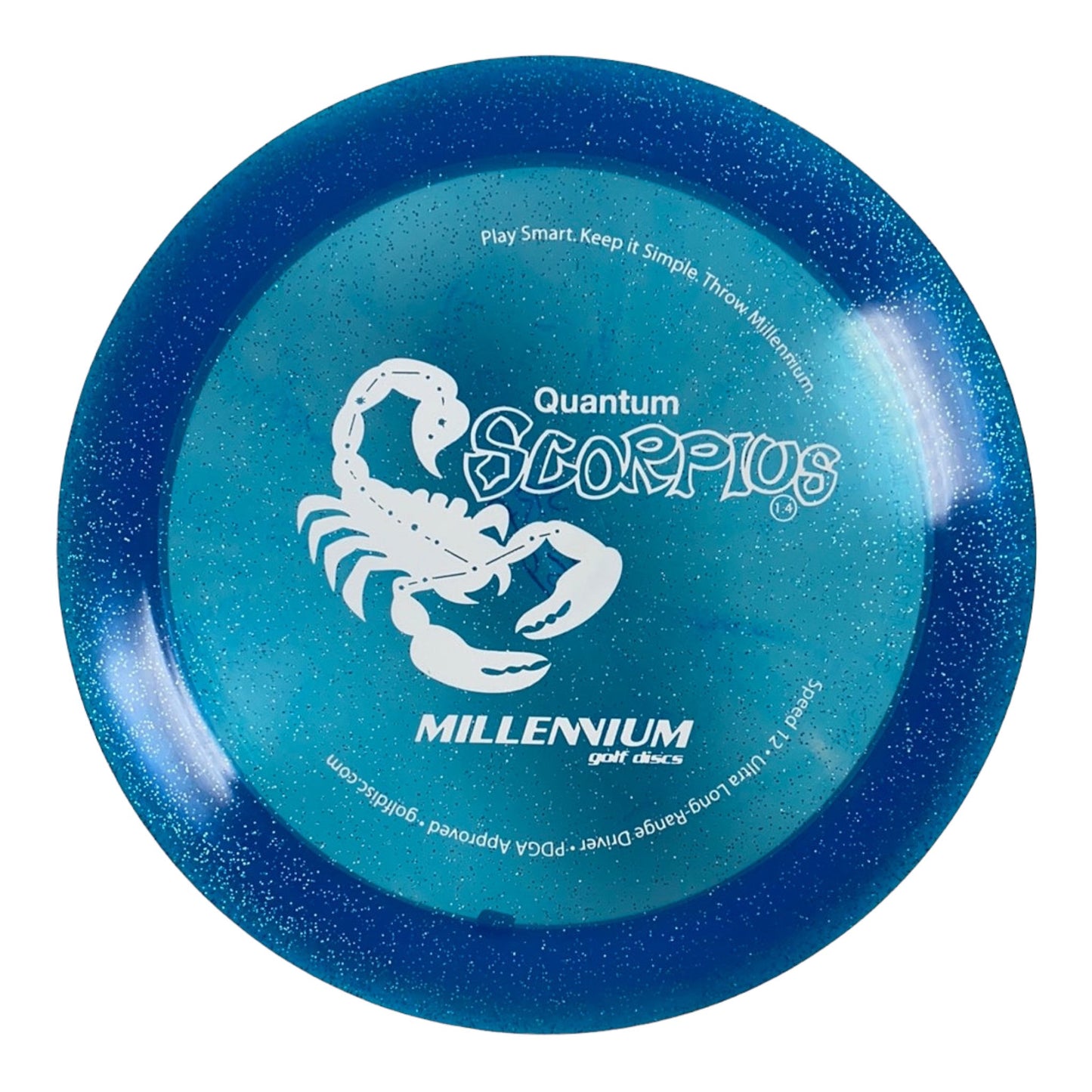 Millennium Golf Discs Scorpius | Quantum Stardust | Blue/White 169g Disc Golf
