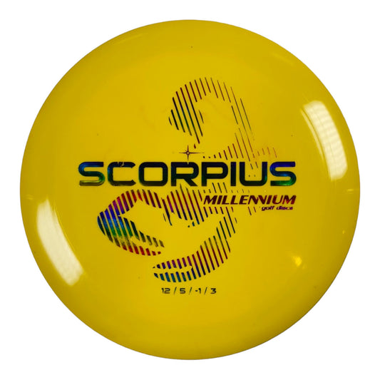 Millennium Golf Discs Scorpius | Standard | Yellow/Rainbow 175g Disc Golf
