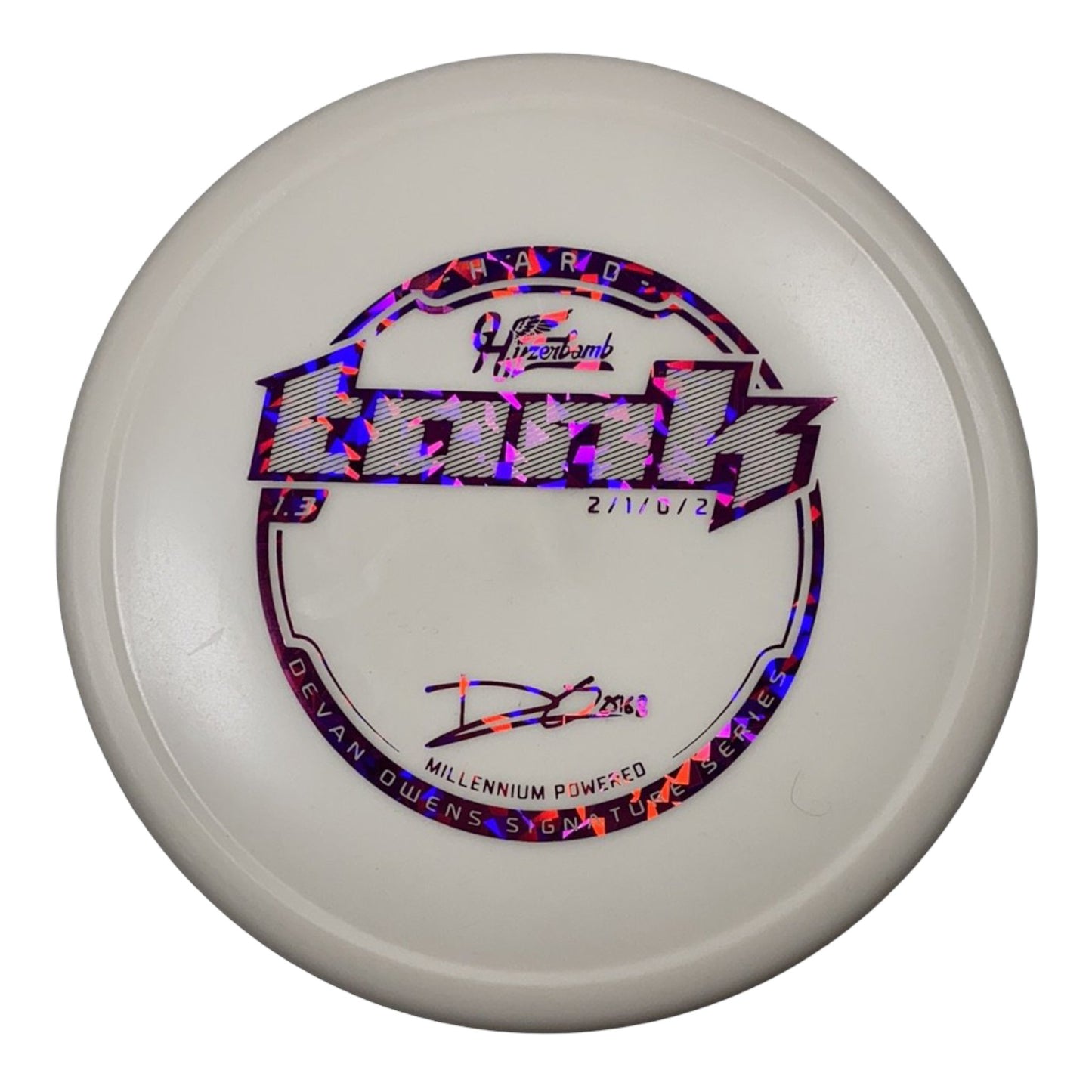 Millennium Golf Discs Tank | Base Hard | White/Pink 160-161g (Devan Owens) Disc Golf