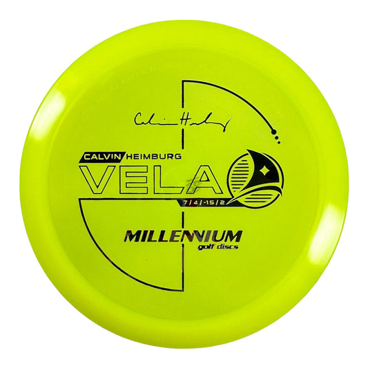 Millennium Golf Discs Vela | Quantum | Yellow/Dots 168g (Calvin Heimburg) Disc Golf