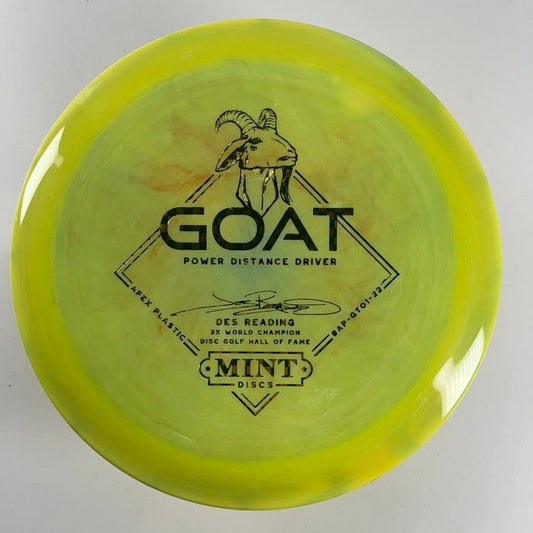 Mint Discs Goat | Apex | Green/Checkers 175g (Des Reading) Disc Golf