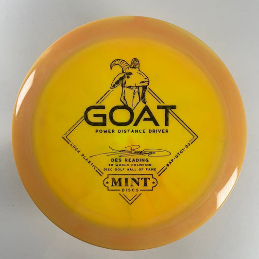 Mint Discs Goat | Apex | Orange/Checkers 175g (Des Reading) Disc Golf