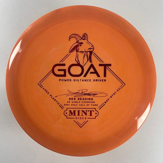 Mint Discs Goat | Apex | Orange/Red 173g (Des Reading) Disc Golf