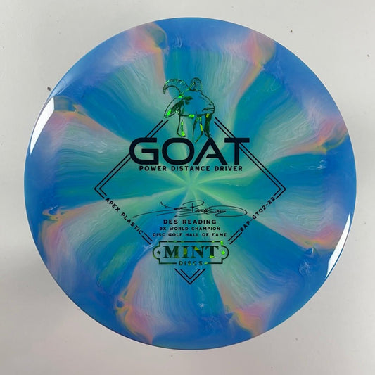 Mint Discs Goat | Swirly Apex | Blue/Green 168g (Des Reading) Disc Golf