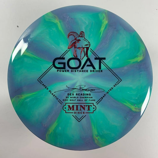 Mint Discs Goat | Swirly Apex | Blue/Red 174g (Des Reading) Disc Golf