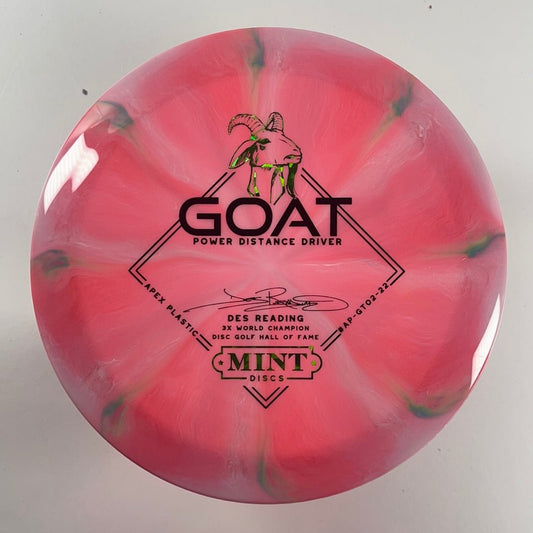 Mint Discs Goat | Swirly Apex | Pink/Green 169g (Des Reading) Disc Golf