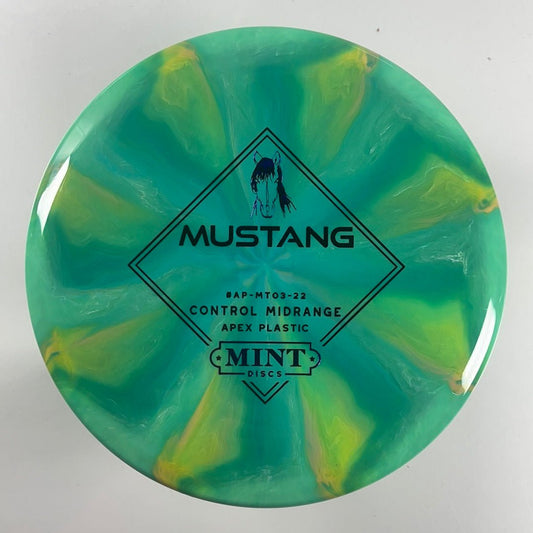 Mint Discs Mustang | Swirly Apex | Green/Purple 174g Disc Golf