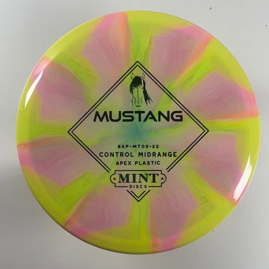 Mint Discs Mustang | Swirly Apex | Pink/Green 177g Disc Golf