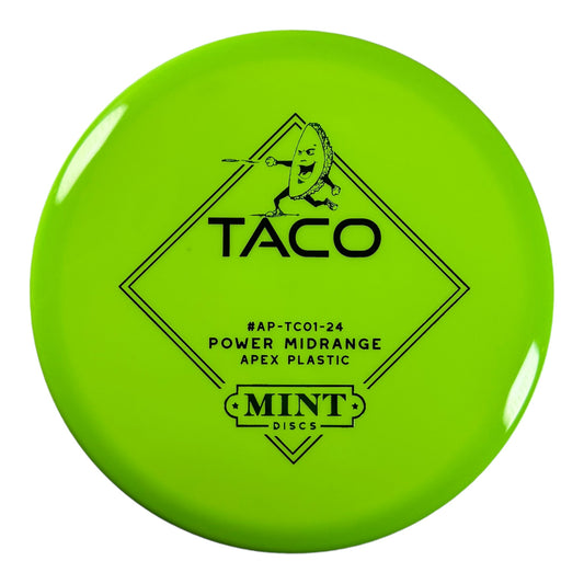 Mint Discs Taco | Apex | Green/Green 176g Disc Golf