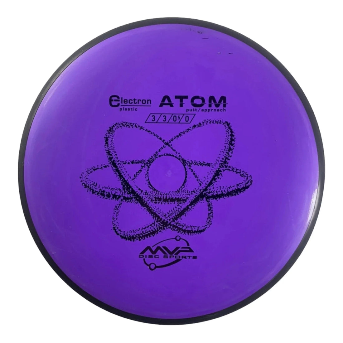MVP Disc Sports Atom | Electron | Purple/Black 169g Disc Golf