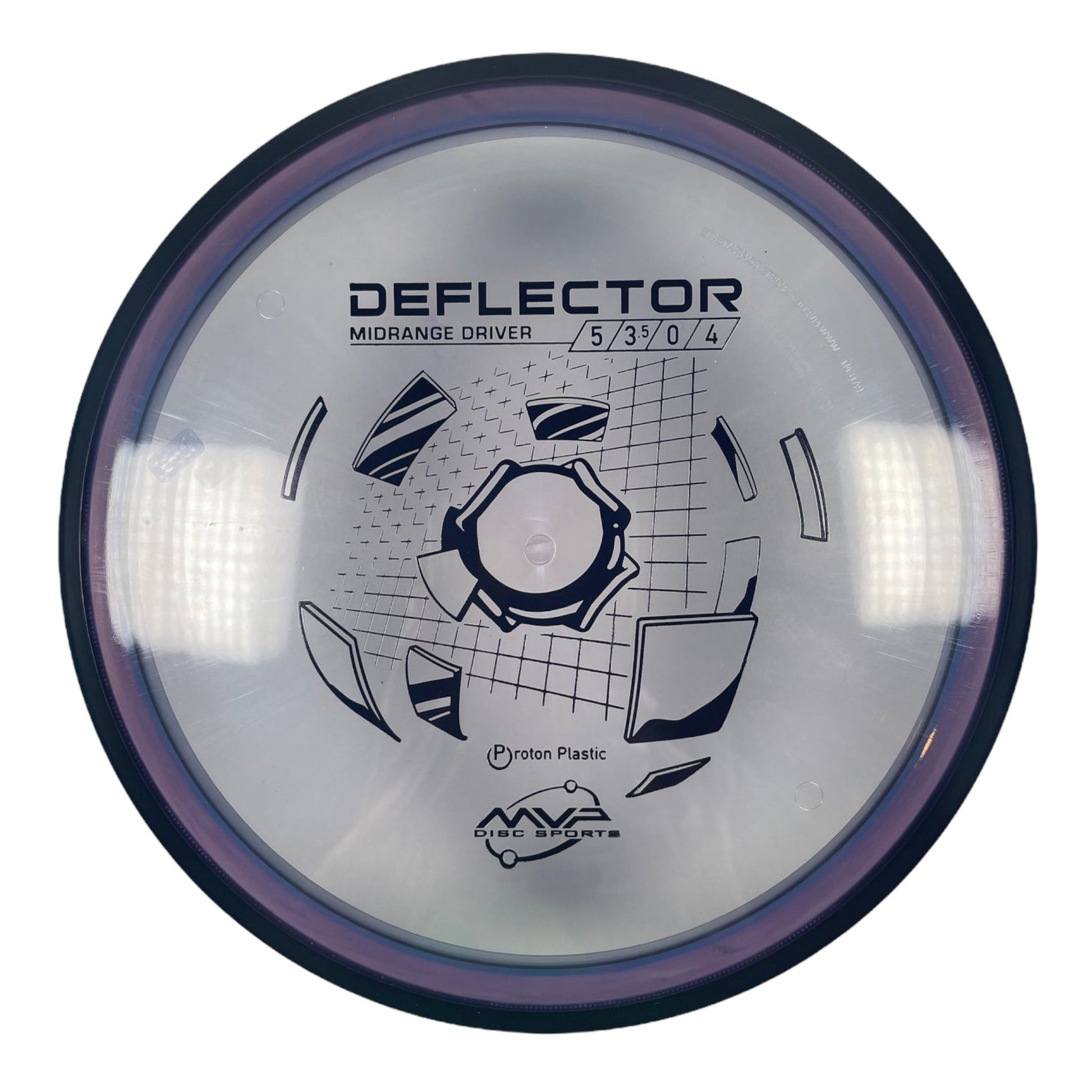 MVP Disc Sports Deflector | Proton | Purple/Black Disc Golf