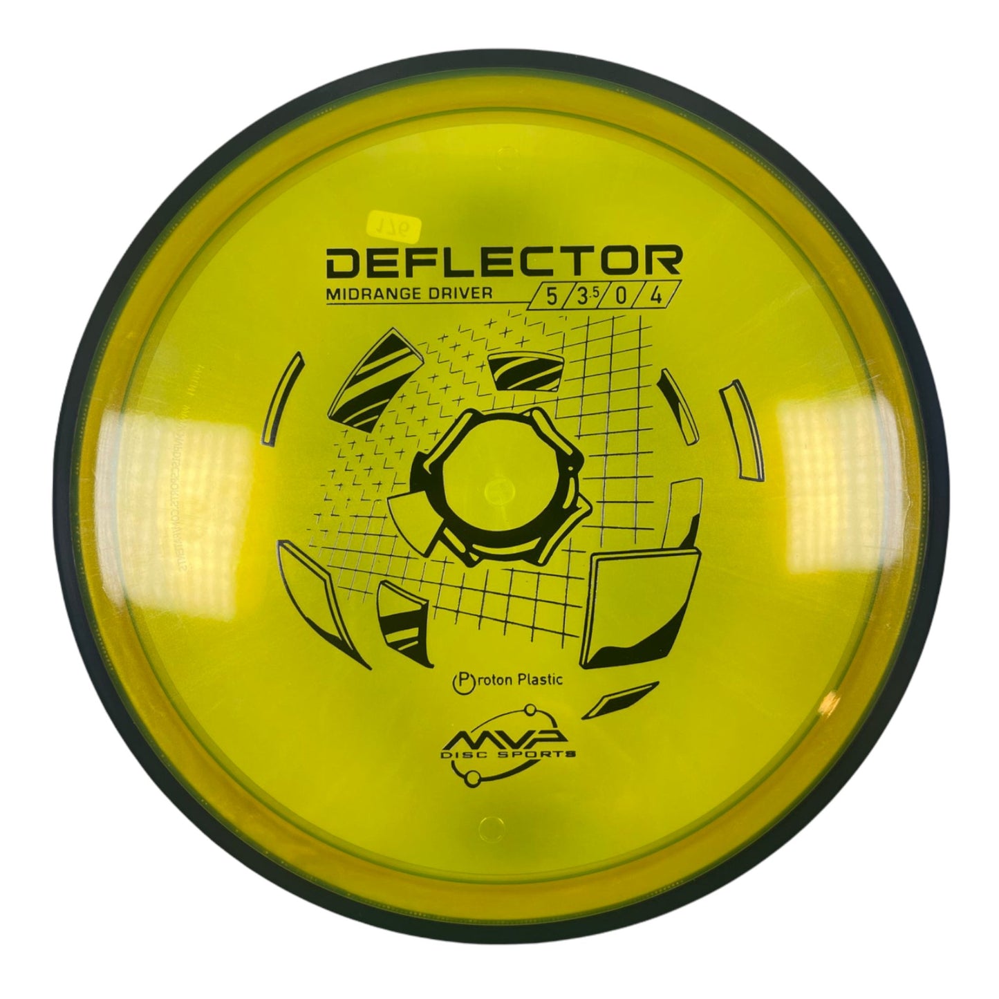 MVP Disc Sports Deflector | Proton | Yellow/Black Disc Golf